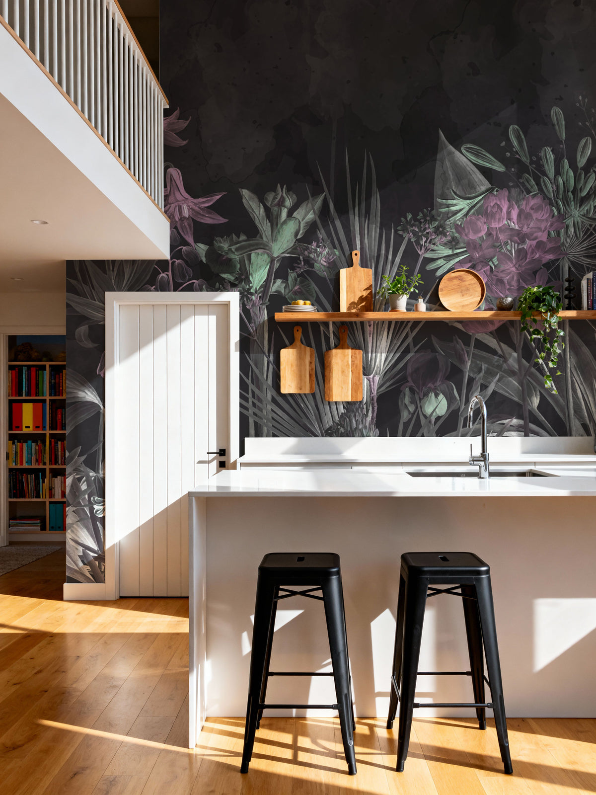 Field of Dreams Dark Green Mural Wallpaper - room preview 04