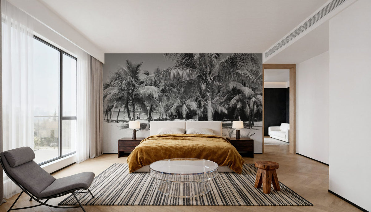 Palm Shadows Mural Wallpaper - room preview 04
