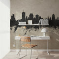 Quebec Canada Skyline Concrete Mural Wallpaper - room preview 04
