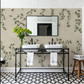 Oak Hollow, Light Beige Mural Wallpaper - room preview 04