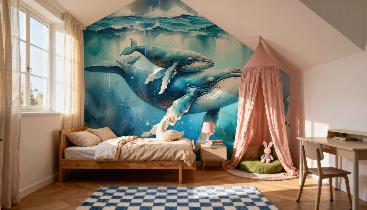 Ocean's Gentle Embrace Mural Wallpaper - room preview 04