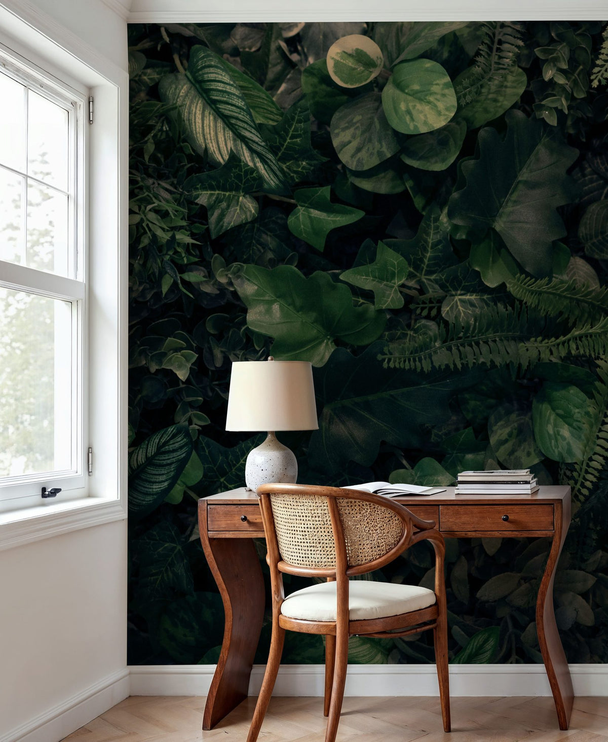 Wall of Leaves Mural Wallpaper - room preview 04