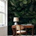 Wall of Leaves Mural Wallpaper - room preview 04
