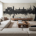 Lancaster England Skyline Concrete Mural Wallpaper - room preview 04