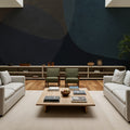 Embracing Shapes, Midnight Mural Wallpaper - room preview 04