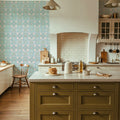 Ocean Tiles Mural Wallpaper - room preview 04