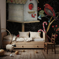 Holiday Wings VI Dark Mural Wallpaper - room preview 04