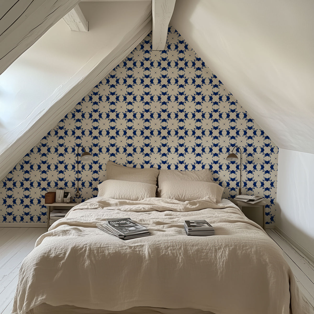 Nara Flower Rings Mural Wallpaper - room preview 04