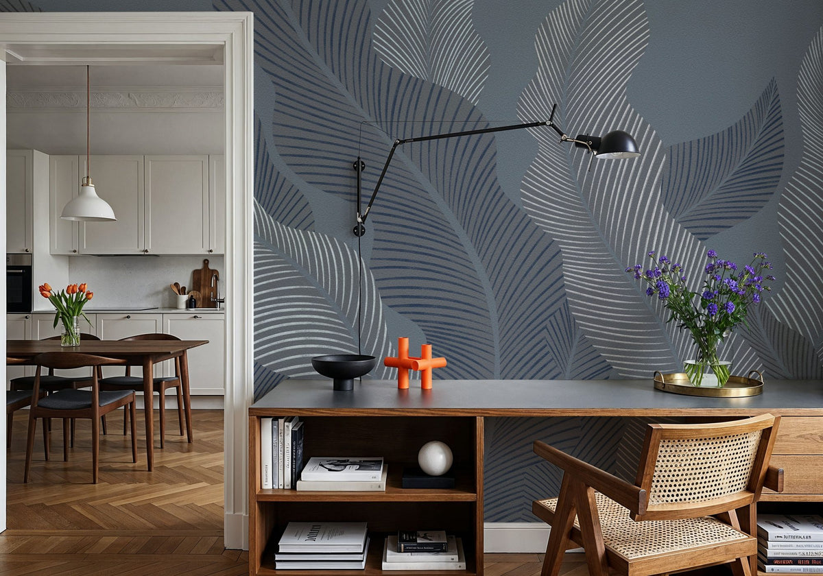 Foliage Flow, Cloudy Sky Mural Wallpaper - room preview 04