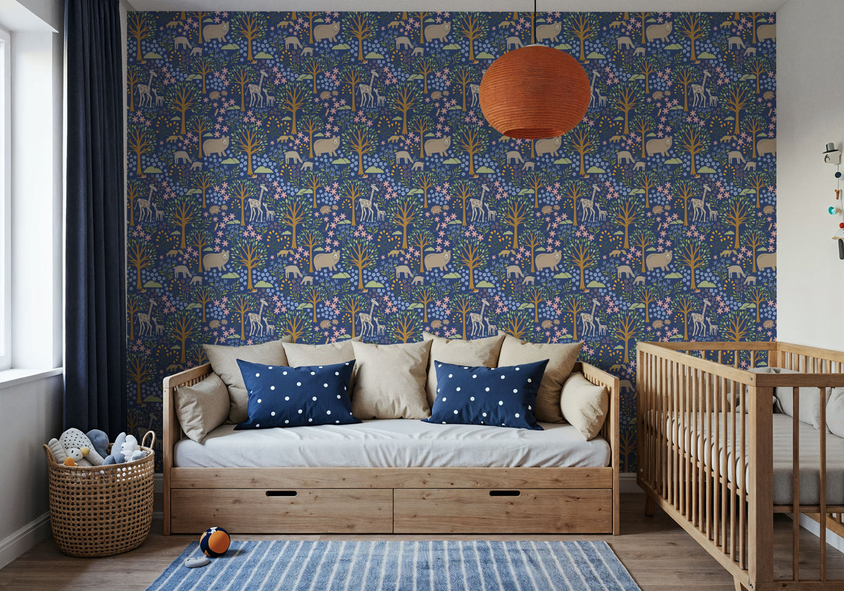 Forest Surprise, Blueberry Mural Wallpaper - room preview 04