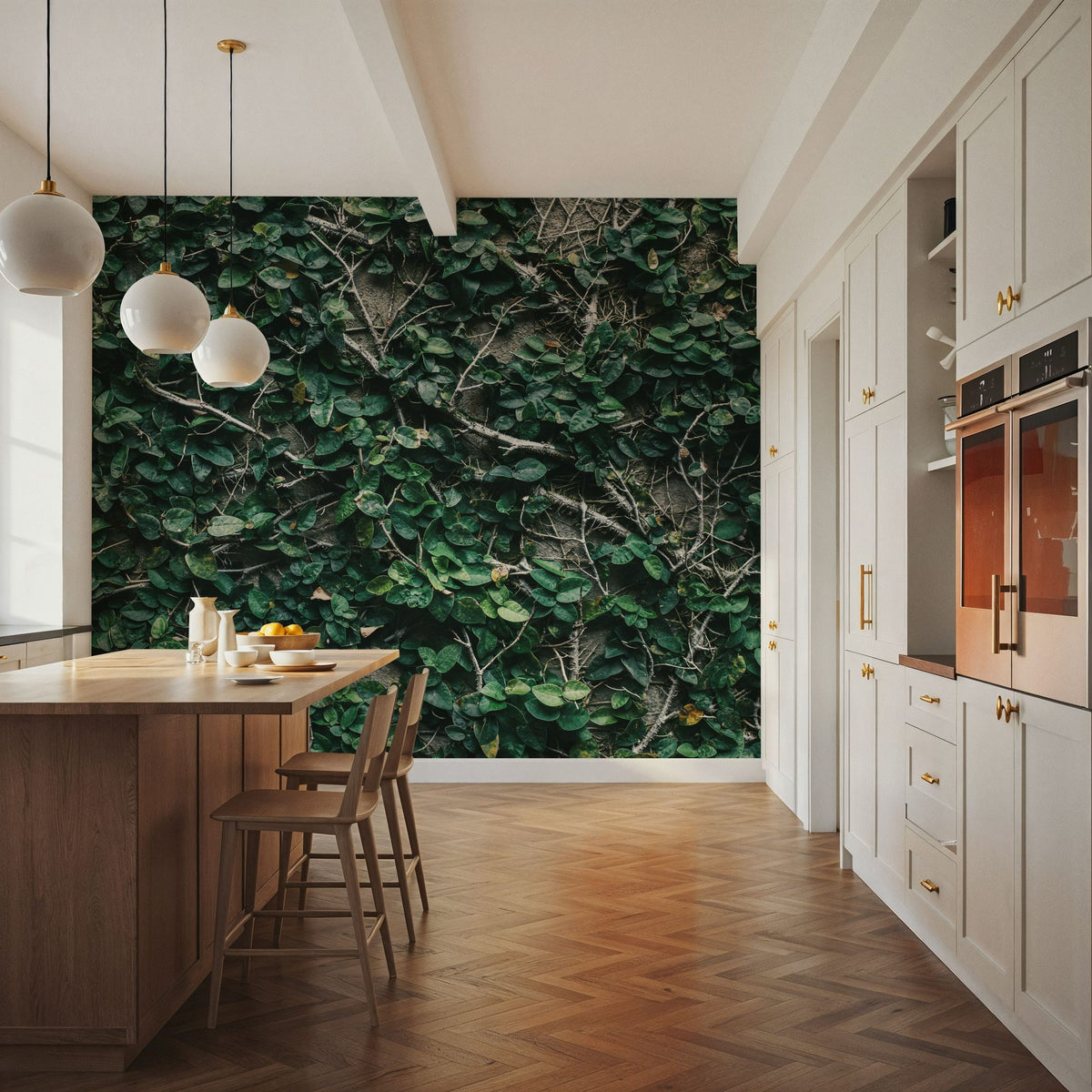 Ivy Leaves Mural Wallpaper - room preview 04
