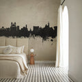 Marseille France Skyline Concrete Mural Wallpaper - room preview 04