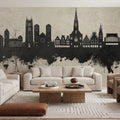 Münster Germany Skyline Concrete Mural Wallpaper - room preview 04