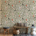 Exotic Birds Mural Wallpaper - room preview 04