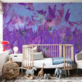 Meadow Memories, Purple Mural Wallpaper - room preview 04