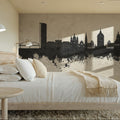 Mannheim Germany Skyline Concrete Mural Wallpaper - room preview 04