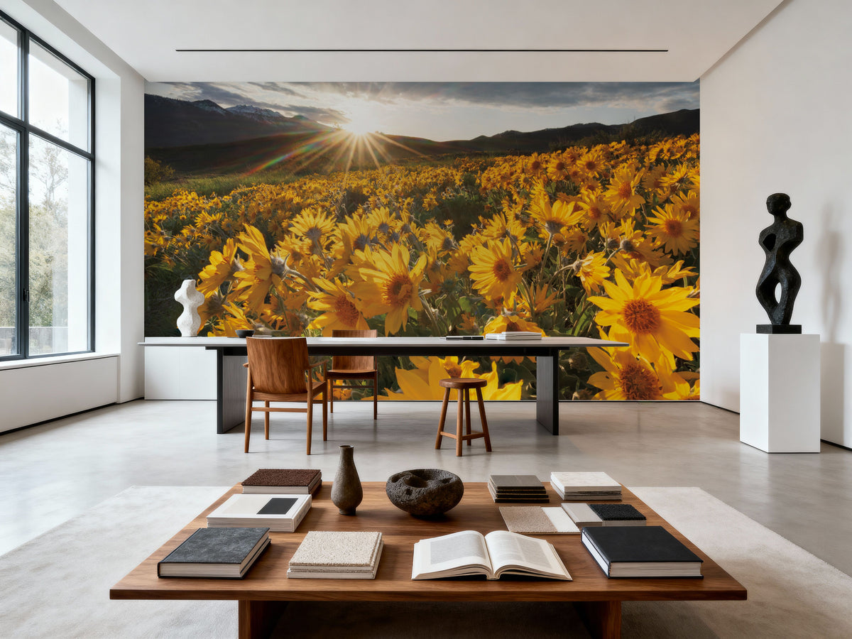 Methow Valley Wildflowers III Mural Wallpaper - room preview 04