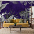 Frosty Leaves Mural Wallpaper - room preview 04