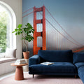 Golden Gate Bridge Mural Wallpaper - Neutral Tone - room preview 04