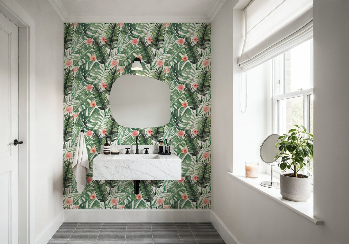 Paradise Foliage Mural Wallpaper - room preview 04