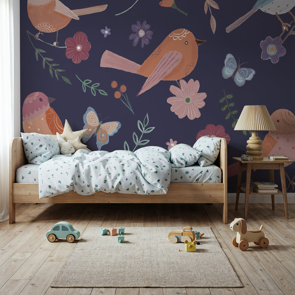 Royal Birds Mural Wallpaper - room preview 04