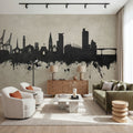 Southampton England Skyline Concrete Mural Wallpaper - room preview 04