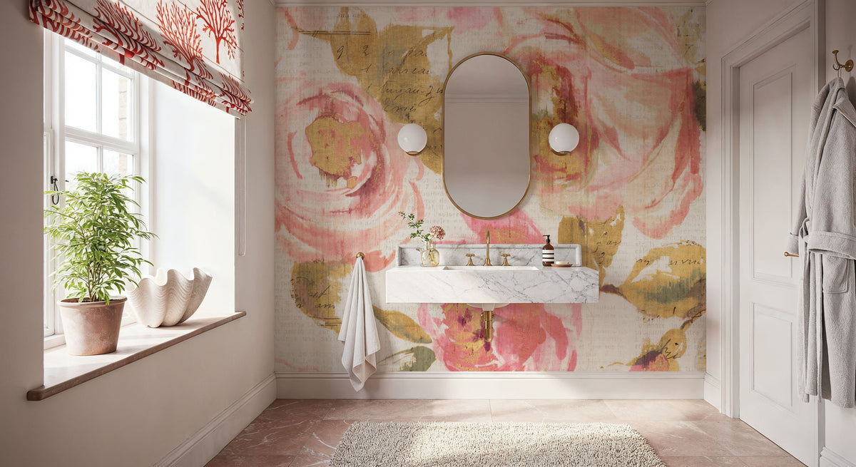 Touch of Rose I Mural Wallpaper - room preview 04