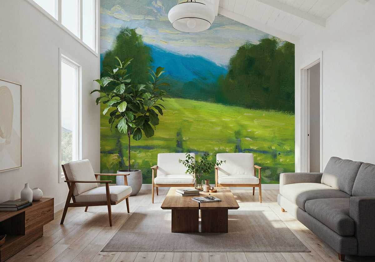 Summer in the Mountains Mural Wallpaper - room preview 04