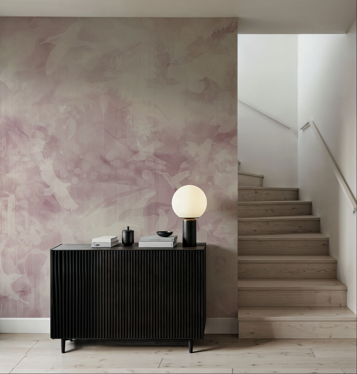 Birds of Freedom Warm Mural Wallpaper - room preview 04