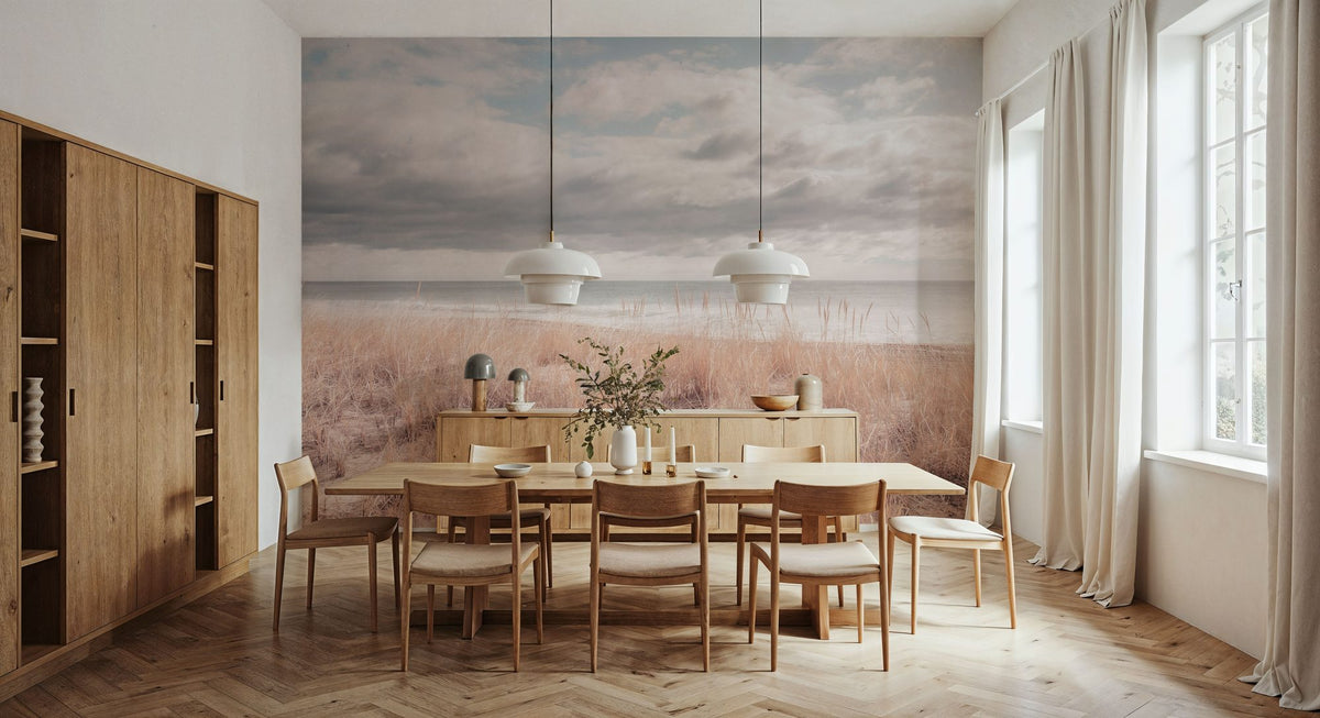 Soft Ocean Mural Wallpaper - room preview 04