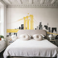Skyline Crossing Yellow Mural Wallpaper - room preview 04