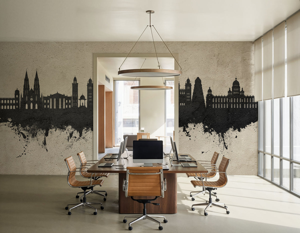 Mysuru Skyline India Mural Wallpaper - room preview 04