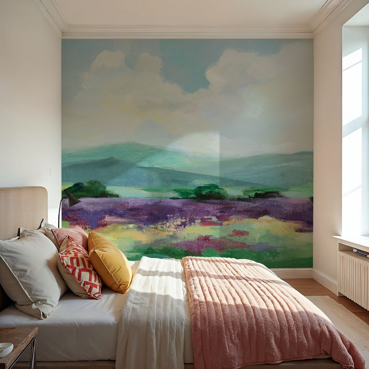 May Lavender Field II Mural Wallpaper - room preview 04