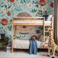Hello Hedgehog Mural Wallpaper - room preview 04