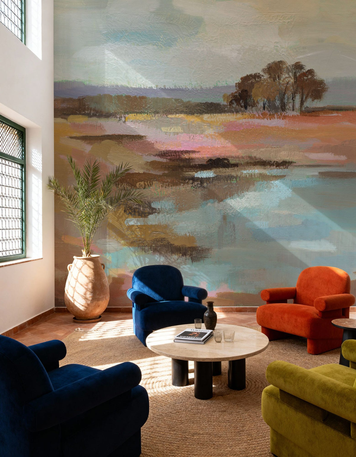 Golden Fall Mural Wallpaper - Warm Tone - room preview 04
