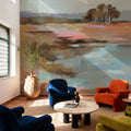 Golden Fall Mural Wallpaper - Warm Tone - room preview 04