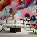 Intense Floral Radiance Mural Wallpaper - room preview 04