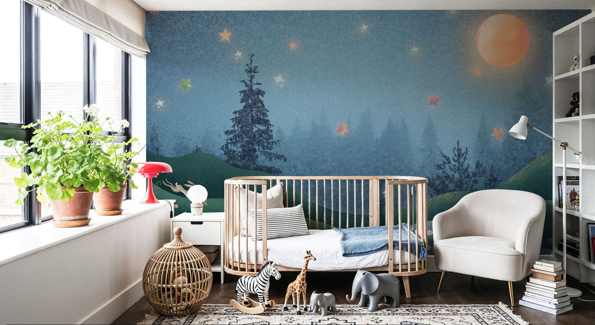 Magic Meadow At Dusk Mural Wallpaper - room preview 04