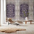 My Floral Dreams, Purple Mural Wallpaper - room preview 04