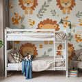 Smile Lion Mural Wallpaper - room preview 04