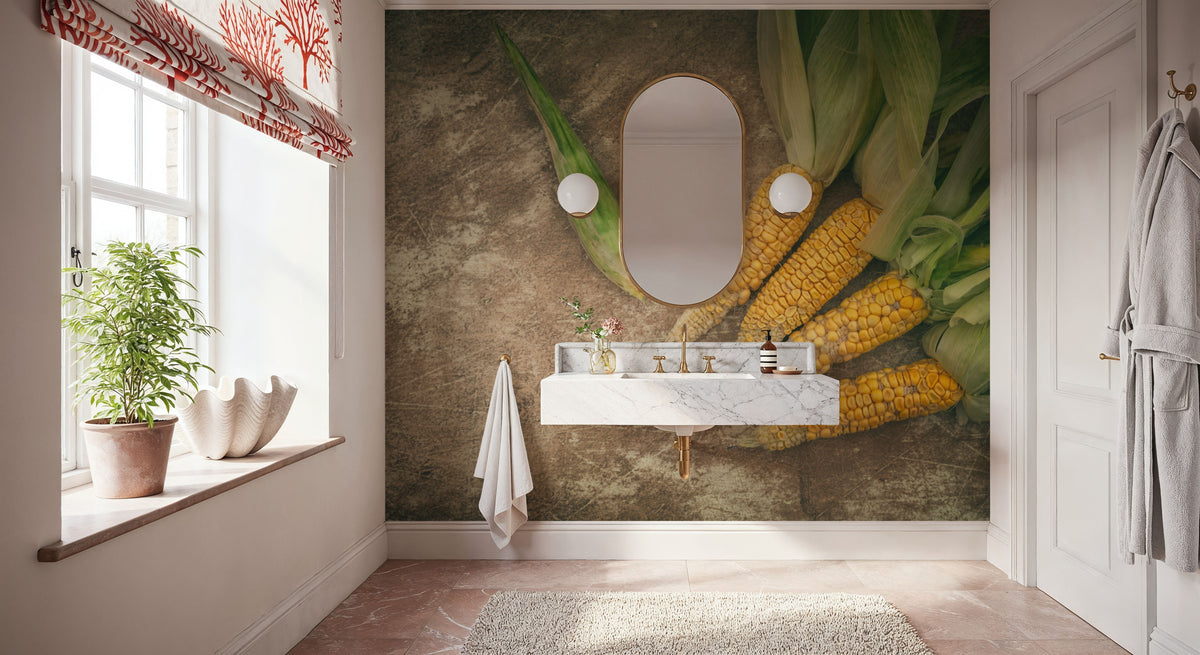 Harvest Corn Mural Wallpaper - room preview 04