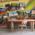 Greetings From Lake George Mural Wallpaper - room preview 04