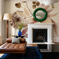 Sepia Floral Mural Wallpaper - room preview 04
