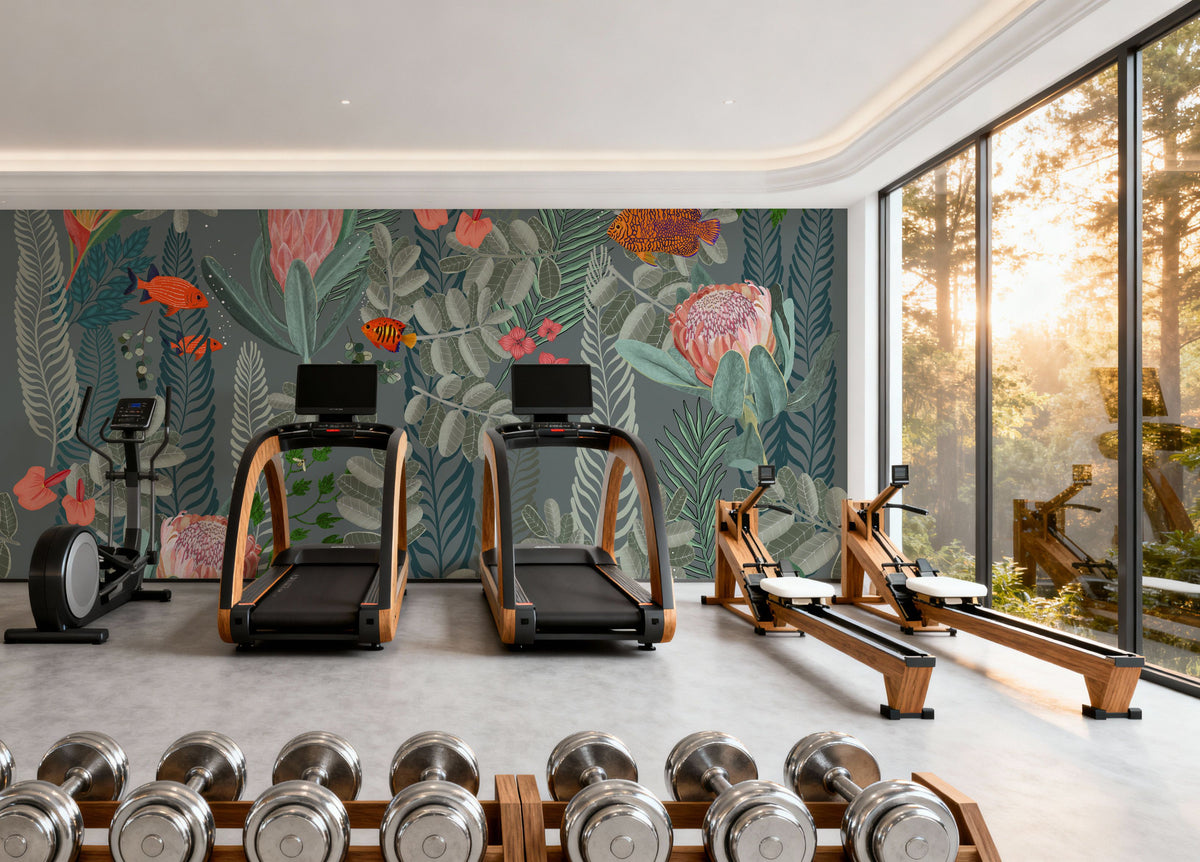 Botanical Tanger Mural Wallpaper - room preview 04