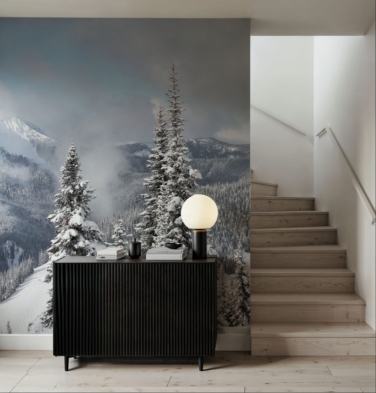 North Cascades Mural Wallpaper - room preview 04