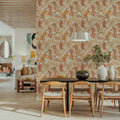 Harvest Sprig Brown Mural Wallpaper - room preview 04