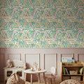Paradise Shapes Mural Wallpaper - room preview 04