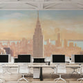 Downtown Golden Dawn Mural Wallpaper - room preview 04