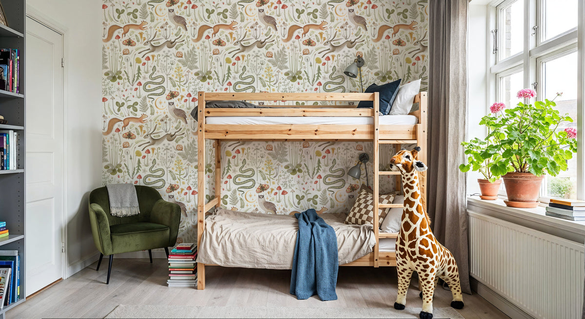 Fantasy Forest - Bright Mural Wallpaper - room preview 04