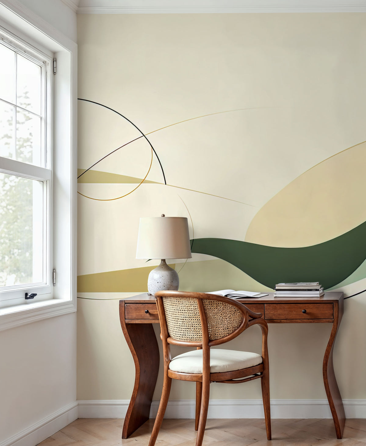 The Whale and I Mural Wallpaper - room preview 04